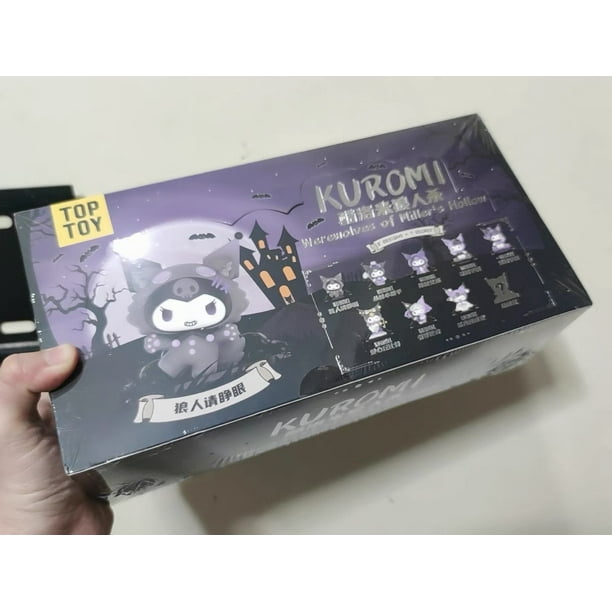 Caja ciega de la serie Sanrio Kuromi Werewolf Kill, figura de Anime Kuromi, bolsa sorpresa, muñecas bonitas, caja de adivinación, modelo de dibujos animados, juguete para niños