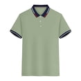 thumbnail image 5 of HAJWOH Polo Shirts for Men Dressy Casual Button Collared Golf T Shirt Classic Solid Color Business Summer Blouses, 5 of 7