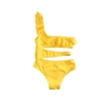 thumbnail image 2 of Sunisery Toddler Girl Oblique Shoulder Swimsuit Lotus Swimwear Bathing Suit, 2 of 6