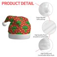 thumbnail image 4 of Fuzoiu Broccoli Print Santa Hat Christmas Hat for Adults,Santa Hats with Pompom, Unisex Xmas Holiday Hat for Christmas New Year Festive Party Supplies, 4 of 6