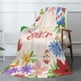 thumbnail image 3 of XMXT Flannel Throw Blanket, Happy Easter Illustration Throw Blankets for Bed Couch Living Room, 50 x 70 inches, 3 of 9