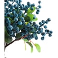thumbnail image 2 of AURORA TRADE 10PCS Artificial Dark Blue Berry Twig Stems, 9 inch Artificial Burgundy Holly Berry Picks for Christmas Tree Decorations, Crafts, Wedding, Party, Holiday, Home Decor and Wreath DIY, 2 of 8