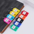 thumbnail image 4 of Suitcase Luggage ID Tag Name Holder Baggage Tags Key Keys Chain Ring Label Pendant Hanging Chain Accessory for School Office Shop Pink, 4 of 7