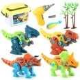 thumbnail image 2 of Vogacara Juguete de construcción desmontable para niños pequeños con taladro eléctrico Kit de juguetes de construcción Regalos de fiesta Juguetes, 2 of 6