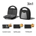 thumbnail image 3 of Brunch Buddy 4-in-1 Multi-Cooker - Sandwich, Waffle, Double-Plate Bread & Breakfast Station ,Easy to Operate, 3 of 5