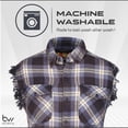 thumbnail image 5 of BIKER WEAR USA Plaid Flannel Casual Shirt– 100% Cotton Sleeveless Shirts for Men, 5 of 7