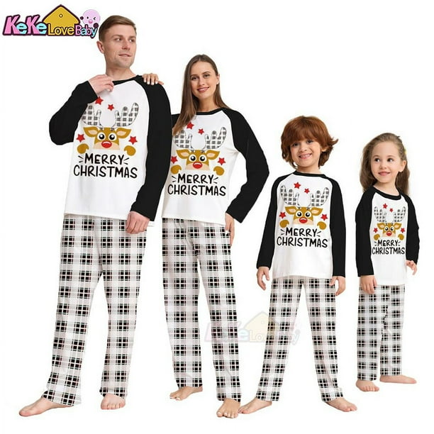 Conjunto de pijamas de Navidad para la familia ropa a juego para adultos madre e hija padre e hijo 2023 Walmart en linea