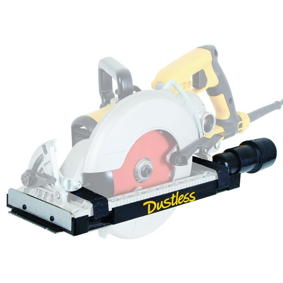 Dustless Technologies -DustBuddie Universal Dust Shroud for 7-1/4 Inch Worm Drive, Circular Saw Dust Collection, Circular Saw Dust Collector, D4000 CA3