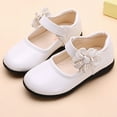 thumbnail image 6 of Tao Tao Toddler Girls Dress Shoes Ballerina Ballet Flats For Little Girls Party School Wedding Uniform Princess Dress Shoes White 3 Years, 6 of 8