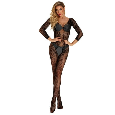 

Lingerie For Women Naughty Play Transparent Pajamas Underwear Mesh Bodystockings Pajamas Underwear Sleepwear