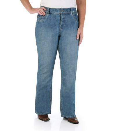 Riders by Lee Womens Plus-Size SlimNet Slimming Bootcut Jeans - Walmart.com