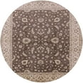 thumbnail image 1 of Ahgly Company Indoor Round Mid-Century Modern Reddish Brown Oriental Area Rugs, 8' Round, 1 of 6