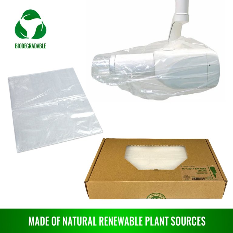 Biodegradable Disposable Plastic Digital X-Ray Head Barrier Sleeves (Box of 250) (15" x 26") - Walmart.com Biodegradable Disposable Plastic Digital X-Ray Head Barrier Sleeves (Box of 250) (15" x 26") - Walmart.com