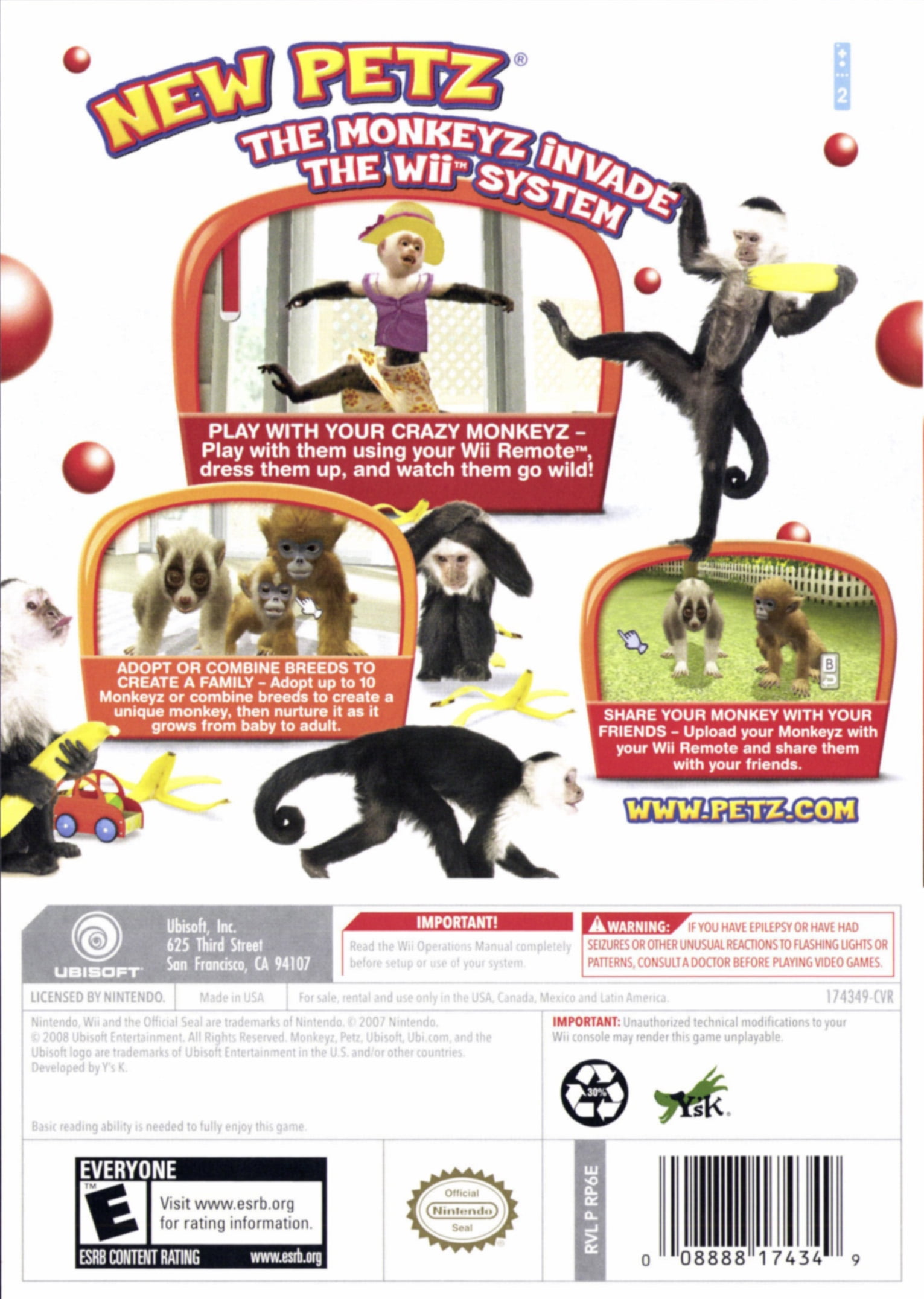Petz: Crazy Monkeyz (Wii) - Walmart.com