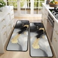 thumbnail image 4 of Kitchen Rugs Sets Of 2,Gray Marble Gold Line Pattern Anti Fatigue Kitchen Mat Rugs Non Slip Washable,Decorative Kitchen Floor Mats for Kitchen,Sink,Laundry,17"x47"+17"x47", 4 of 5