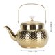 thumbnail image 5 of M Buder Tetera de Acero Inoxidable para Estufa con Infusor Restaurante Hotel Hogar Dorado 1.5L Diamante, 5 of 9