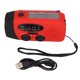 thumbnail image 1 of Radio de emergencia portátil, 3 formas de carga, manivela, antena telescópica, 3 cuentas, linterna LED, Radio meteorológica, estilo europeo rojo, 1 of 5