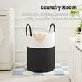 thumbnail image 3 of Laundry Basket, Woven Cotton Rope Laundry Hamper for Decor Storage of Dirty ClothesToys and Blankets in Bathroom, Baby Room and Living Room, 3 of 7