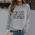 thumbnail image 2 of WEAIXIMIUNG Chandail Molletonné Surdimensionné pour Femmes Mode pour Femmes Imprimé Chandail à Capuchon à Manches Longues Blouse Décontractée Chandail, 2 of 7
