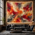 thumbnail image 6 of Abstract Paint Stroke Field with Sweeping Textures, Energetic Abstract for Art Lovers, Modern Wall Decor, Housewarming Gift, Tapestry Wall Hanging for Living Room and Dorm, 6 of 7