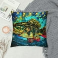 thumbnail image 2 of Autua Fish Graphic Decorative Pillow Cover for Home Couch Living Room Sofa - Aesthetic Décor, 1PC 22x22in, 2 of 5