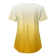 thumbnail image 3 of Haut de Gommage pour Femmes Mode Manches Courtes Col en V Uniformes de Travail avec Poche Imprimée, 3 of 3
