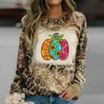 thumbnail image 1 of Ichuanyi liquidación moda para mujeres manga casual de manga redonda redonda de cuello estampado blusa tops blusa ICHUANYI WER202308214386, 1 of 5