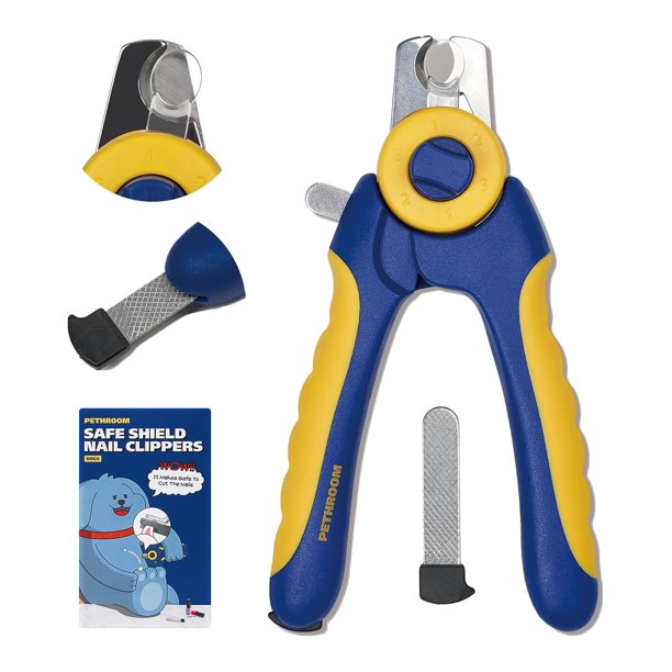 Cortaúñas para perros PETHROOM ajustable de acero inoxidable, 1-3 mm