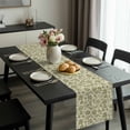 thumbnail image 2 of Green Floral Table Runner 72 Inches Long, Vintage Rustic Botanical Spring Kitchen Coffee Dining Table Decoration for Home Party Birthday Wedding Home Decor 14x72 Inches, 2 of 8