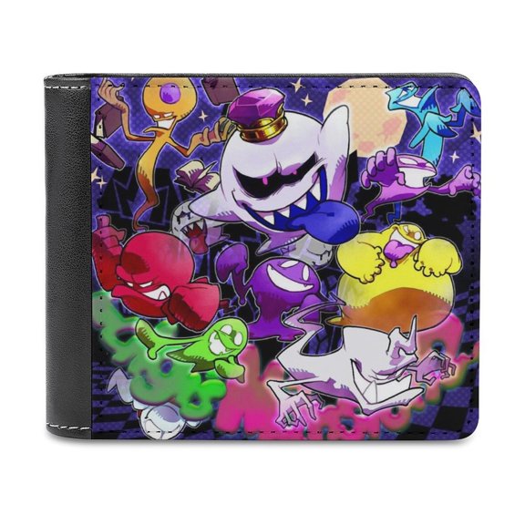 Game Luigi's Mansion Play PU Leather Wallet With Card Slots Bifold Wallet Money Organizers Holder Gift For Men And Women