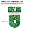 thumbnail image 7 of HELLHERO Clover and Penguin Pattern Adjustable Washable and Reusable 2 Pcs Set with Stretch Toilet Seat Cover Elastic Installation, 7 of 7