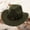 Green, variant on Western Cowboy Style Hat Jazz Bowler Hat With Decoration Ethnic Style Hat Party Hats for Adults Cowboy Party Hats Bulk Western Wear for Men Hats Cowboys Hat 7 5/8 Mens Outback Hats with Brims Big