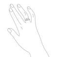 thumbnail image 3 of Bling Jewelry Womens Art Deco Style 5CTW Princess Cut CZ Statement Engagement Ring with Stepped Side Stones Sterling Silver, 3 of 5