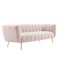 thumbnail image 5 of Modway Favour Channel Tufted Performance Velvet Sofa, Multiple Colors, 5 of 8