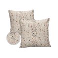 thumbnail image 2 of Outdoor Throw Pillow Cover Seamless Floral Branch with Bird Waterproof Cushion Covers 2 Pack Watercolor Flower on Retro Burlap Pillow Cases Home Decoration for Patio Garden Couch Sofa, 2 of 7