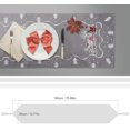 thumbnail image 2 of Table Runner Decoration Dining Table Cloth Runners Snowflake Deer for Christmas Decoration,Grey, 2 of 5