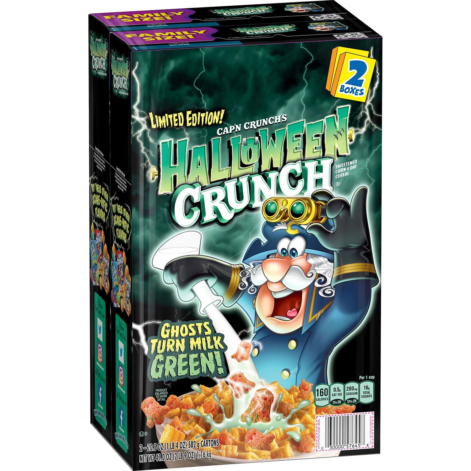 Cap'N Crunch Limited Edition Halloween Breakfast Cereal (41 Ounce