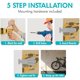 thumbnail image 5 of Soporte de pared para bicicletas | Almacenamiento en portabicicletas | Portabicicletas horizontal | Gancho para bicicleta ajustable. El soporte de gancho para portabicicletas pesado se instala en el, 5 of 5