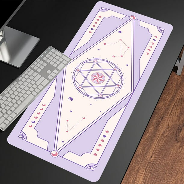 Alfombrilla de ratón Magic Star Moon para Gamer, alfombrilla grande XXL para ratón, teclado grande, alfombrilla de escritorio para ordenador portátil qiuyongming unisex
