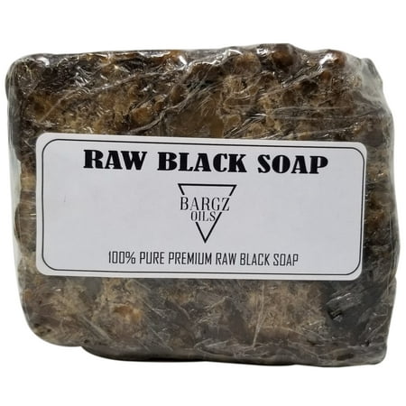 Raw Black Soap - 100% Pure - Best For Treating Rosacea, Rashes, Dryness And Other Skin Conditions - 1