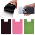 thumbnail image 4 of Cell Phone Card Wallet 4 Pcs Phone Wallet Phone Card Holder Cell Phone Case Adhesive for Stick on Adhesive Silicone Credit Card Holder Most Smartphones, 4 of 5