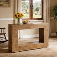 thumbnail image 6 of Fnova Farmhouse Console Table for Entryway, 47.2" Long Narrow Wood Entryway Table, Easy Assembly, Light Brown, 6 of 18