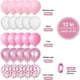 thumbnail image 2 of Globos Rosas y Blancos, 60 Unidades, 12 Pulgadas, Confeti Rosa y para Decoración de Fiesta de Cumpleaños de Despedida de Soltera Estilo Bohemio., 2 of 5