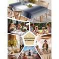 thumbnail image 6 of Navy Blue Ombre Tablecloth Square Table Cloth 60x60, Waterproof Outdoor Table Cloth Covers Decorative Table Protector, Farmhouse Modern Art Washable Table Cover for Kitchen Dinning Party, 6 of 8