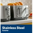 thumbnail image 4 of GE 2-Slice Toaster with Extra Wide Slots and Removeable Crumb Tray, Stainless Steel, 4 of 7