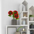 thumbnail image 4 of Bouquet - Lifelike Yellow Flowers for Home Decor, Red, 4 of 7