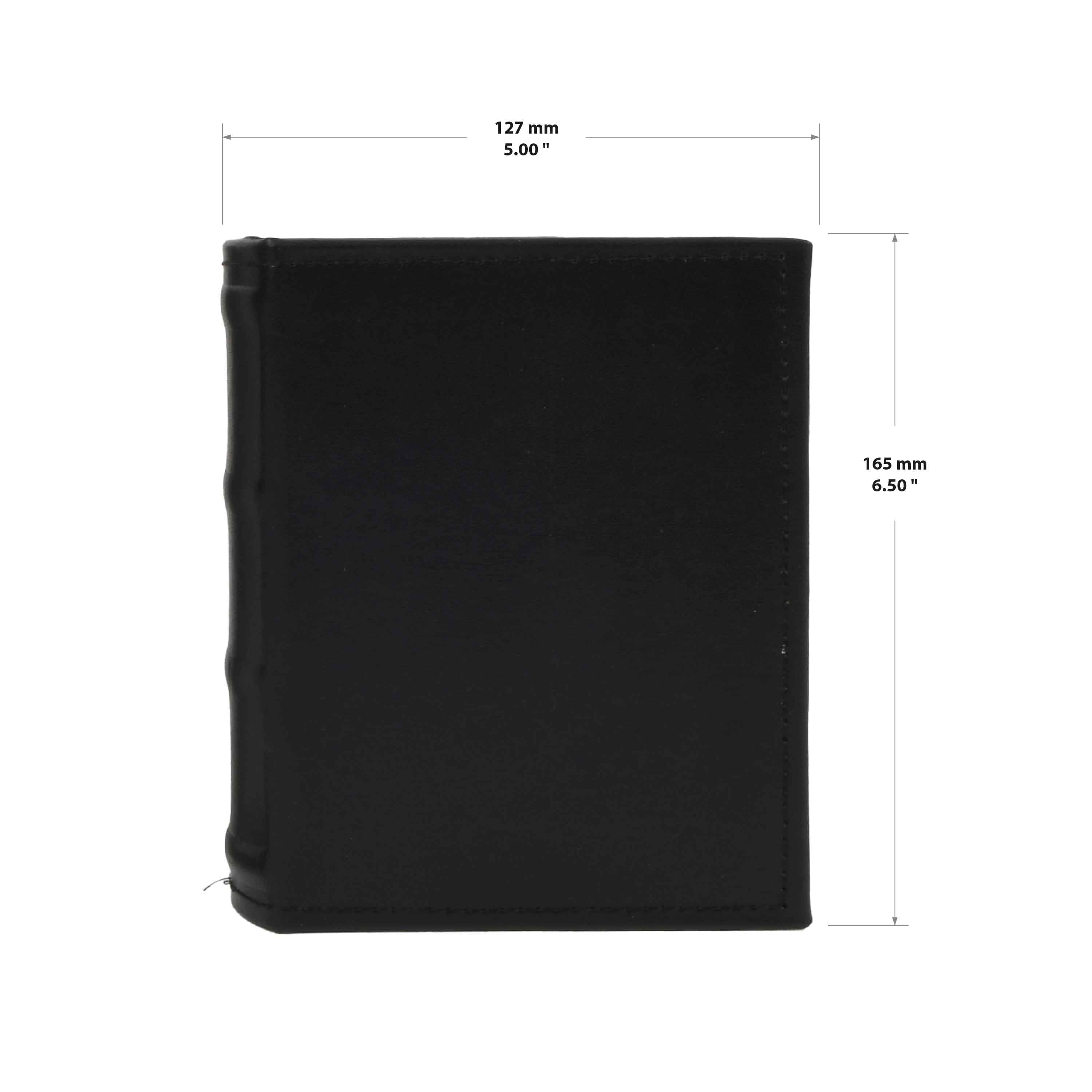 (2 pack) New View Gifts Faux Leather Mini Photo Album-Black