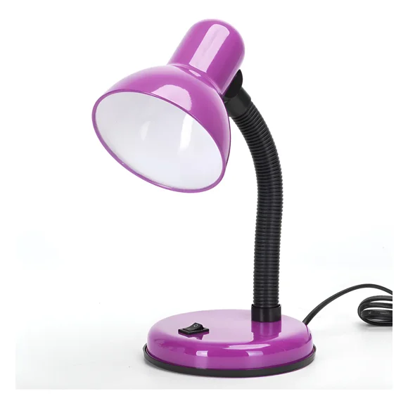Lámpara Recamara Escritorio Lectura 360° Ajustable E27 Púrpura