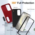 thumbnail image 4 of JTCASES for Samsung Galaxy S24 Plus 5G Case, Galaxy S24 Plus Phone Case with Built in Kickstand, Shockproof/DropProof Military Grade Protective Cover for Galaxy S24 Plus 5G 6.7" 2024, Red/Black, 4 of 9