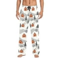 thumbnail image 7 of FORMRS Mens Pajama Pants with Pockets Sleepwear Lounge Bottoms Sizes S-2XL, Orange Cartoon Houses, 7 of 7